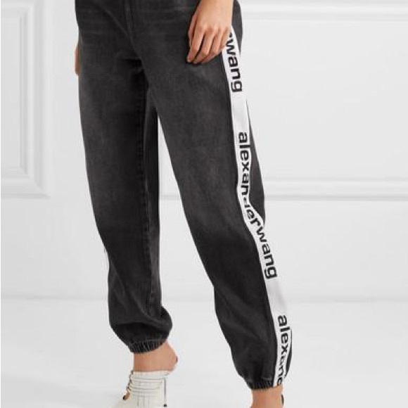 Alexander Wang Denim Logo Jogger - Picture 4 of 4